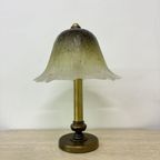 Peil & Putzler Glass Table Lamp With Brass Base , 1970S thumbnail 6