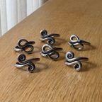 Set Of 6 Vintage Spiral Napkin Rings thumbnail 6