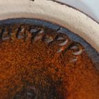 Vintage Scheuring West Germany Vaas Karaf Rood Bruin Lava 447-22 thumbnail 6