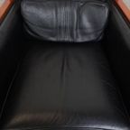 Schuitema Art Deco Design Fauteuil Uit De Decoforma Serie Met Zwart Leer thumbnail 10