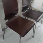 Vintage Stoelen Ikea Gilbert Bruin 2X thumbnail 6