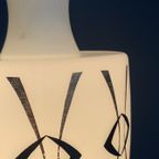Opaline Glass Pendant Lamp With Gold And Black Drawing thumbnail 16