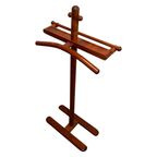 Vintage Scandinavian Made - Dressboy / Valet Stand - Dark Wood thumbnail 2