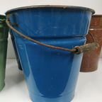 Decoratieve Emaille Brocante (Melk) Emmer Klein thumbnail 3