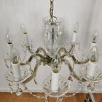 Vintage Glazen Hanglamp, Kroonluchter Lamp, Verlichting 805 thumbnail 4