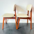 Vintage Stoelen Simpla-lux - Set Van 2- Nederlands Ontwerp - Hout, Kunstleer - Jaren 60/70 thumbnail 3