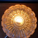 Midcentury Gouden Glas Plafonniere , Plafond Of Wandlamp. Sunburst Glazen Lamp thumbnail 8
