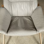 Midcentury Fauteuil Met Hocker – Göte Möbler Nässjö (G-Möbel) – Jaren 80 thumbnail 6