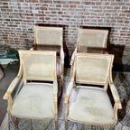 Fauteuils In Empire-Stijl, 4X thumbnail 10