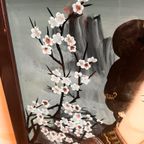 Chinees ‘Achterglas’ Egomise Schilderij Vintage thumbnail 9