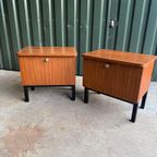 Vintage Teak Nachtkastjes - Set Van 2 thumbnail 4