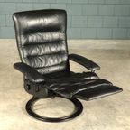 Vintage Draaifauteuil Met Voetsteun – Recliner – Jaren 80 thumbnail 17