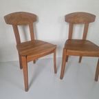 2 Vintage Houten Stoelen thumbnail 5