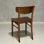Deense Eettafelstoelen 2X Vintage Teakhout Deens Prijs P/St thumbnail 5