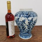 Vintage Delftsblauwe Vaas, Bloemenvaas Porselein 012 thumbnail 10