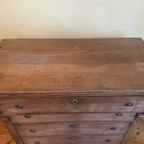 Oud Hollandse Eiken Ladenkast Commode Shabby Chic thumbnail 11