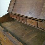 Antieke Franse Secretaire, Wandkast, Ladekast Bureau | Commode thumbnail 6