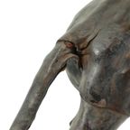 Mid Century Lederen Panter Beeld Liberty Of London 43cm thumbnail 8