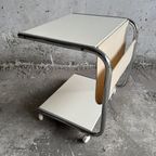Jaren 80 Bijzet Tafel Met Magazine Houder. thumbnail 6