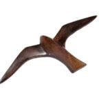Vintage Houten Meeuw Wandvogels Mangohout Vintage thumbnail 7