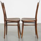 Set Van 2 Originele Jacob En Josef Kohn Bentwood Thonet Design Stoelen Uit Begin 20e Eeuw thumbnail 2