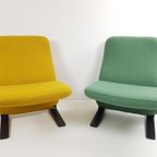 Artifort Concorde 'Kwekkie' Fauteuil Gele Ploegstof Wol Geel thumbnail 9