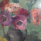 Raymond Van Hoeck "Bloemenstilleven" 1922-1992. thumbnail 2