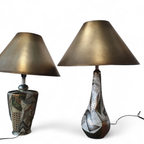Alexander Kalifano / Modern Impressionist Art Vase Lamps / Circa 1980s thumbnail 2