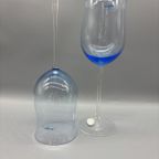 Set Tulp Wijnglazen Blauw Kristal 2 Stuks thumbnail 3