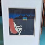 Ets Van Thom De Jong (1940-1988), Watching The Olympics. thumbnail 7