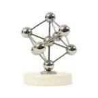 Vintage Atomium Beeldje Chroom Keramiek Expo 58 Souvenir thumbnail 6