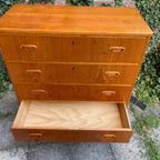 Vintage 4-ladenkast Mid Century thumbnail 5