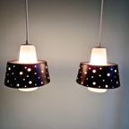 Duo Scandinavische Opaline Hangers, Jaar 60 thumbnail 12