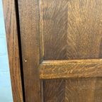 Vintage Industriële Houten Kast Met Schuifdeuren thumbnail 8