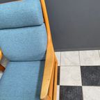 Johannes Andersen Highback Chair With Hocker For Silkeborg Denmark thumbnail 12