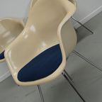 Set Of Three Parchment Fiberglass Dax Armchairs Eames For Herman Miller / Vitra thumbnail 17