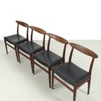 Set Van 4 ‘W2’ Hans Wegner Stoelen 68231/4 thumbnail 11