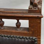 2 Handgemaakte Henry Ii Franse Stoels, Circa 1880 thumbnail 8
