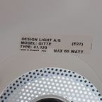 Deense Design Lamp Wit Metaal, 1980s thumbnail 10