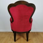 Brocante Franse Louis Xv Stoel, Fauteuil, Queen Ann Armstoel thumbnail 11