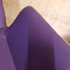 Stijlvolle Strakke Lexi Lounge Paarse Draaifauteuil thumbnail 7