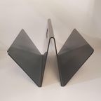 Vintage Lectuurbak Van Smoked Perspex 1970 thumbnail 6