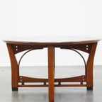 Ovale Schuitema Salontafel Uit De Jugendstil/ Art Nouveau Design Serie Met Mooie Patronen thumbnail 4