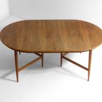 Mid-century Uittrekbare Ovale Eettafel Van Oswald Vermaercke In Teak thumbnail 7