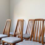 Zes Deens Vintage Houten Eetkamerstoelen Koefoed Hornslet thumbnail 12