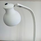 Vintage Martinelli Luce - Elio Martinelli Buiglamp. Witte Bureaulamp. Italiaans Design thumbnail 8