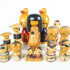 Vintage - Japan - Kokeshi - Aantal 13 - Design Umeyoshi Yamgishi - 1950-1970 thumbnail 2