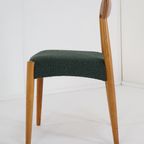 Set Van 4 Deense Stoelen Eetkamerstoelen 'bjerremose' Vintage Reupholstered thumbnail 2