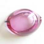 Vintage Murano Glas Asbak Roze Blauw thumbnail 13
