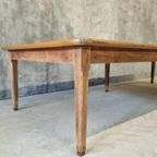 Antieke Tafel Uit Een Frans Kasteel Eiken 150 X 370 Cm thumbnail 19